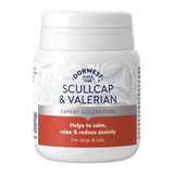 Dorwest Scullcap and Valerian Tablets - Supports Relaxation & Calmness for Cats and Dogs