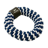 Tall Tails Braided Navy Ring Dog Toy - Durable Tug and Fetch Toy
