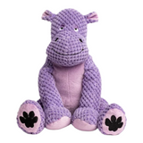 Fabdog Floppy Hippo Plush Dog Toy - Squeaky, Soft Pineapple Plush Playmate