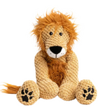 Fabdog Floppy Lion Plush Dog Toy - Squeaky, Soft Pineapple Plush Playmate