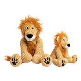 Fabdog Floppy Lion Plush Dog Toy - Squeaky, Soft Pineapple Plush Playmate