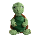 Fabdog Floppy Turtle - Squeaky, Soft Pineapple Plush Playmate