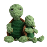 Fabdog Floppy Turtle - Squeaky, Soft Pineapple Plush Playmate