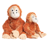 Fabdog Fluffy Orangutan - Soft, Squeaky Cuddle Buddy