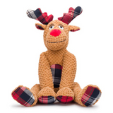 Fabdog Christmas Floppy Reindeer Plush Dog Toy
