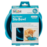 Outward Hound Fun Feeder Drop Turquoise - Slow Feeder Bowl for Dogs