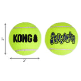 KONG SqueakAir Small Balls 3 Pack - Durable, Squeaky Tennis Balls for Dogs