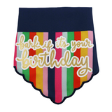 Ancol Pawty Bandana – Blue Striped Birthday Bandana for Dogs