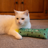 Ancol Soft Plush B-Day Cat Kicker – 40cm Catnip-Infused Plush Toy for Kicking & Batting.