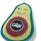 Green & Wilds Audrey The Avocado Eco Dog Toy - Sustainable Jute & Suede Toy for Dogs