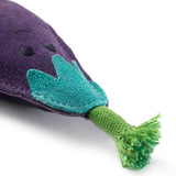 Green & Wilds Austin The Aubergine Eco Dog Toy - Sustainable Jute & Suede Toy for Dogs