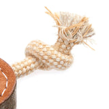 Green & Wilds Benny The Boomerang Eco Dog Toy - Sustainable Jute & Suede Toy for Dogs