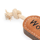 Green & Wilds Benny The Boomerang Eco Dog Toy - Sustainable Jute & Suede Toy for Dogs