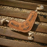 Green & Wilds Benny The Boomerang Eco Dog Toy - Sustainable Jute & Suede Toy for Dogs