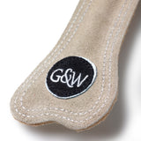 Green & Wilds Bone Buddy Jute Eco Dog Toy - Sustainable Jute & Suede Toy for Dogs