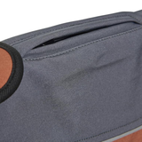 Buster Softshell Coat Steel Grey & Leather Brown