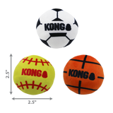 KONG Cat Sport Balls 2 Pack (Assorted Colours)