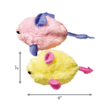 KONG Cat Kitten Mice 2 Pack (Assorted Colours)