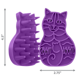 KONG Cat ZoomGroom - Rubber Grooming Brush for Cats