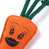 Green & Wilds Candice The Carrot Eco Dog Toy - Sustainable Jute & Suede Toy for Dogs