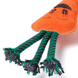 Green & Wilds Candice The Carrot Eco Dog Toy - Sustainable Jute & Suede Toy for Dogs