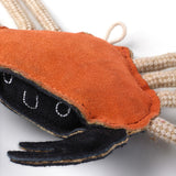 Green & Wilds Carlos The Crab Eco Dog Toy - Sustainable Jute & Suede Toy for Dogs