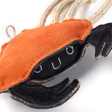 Green & Wilds Carlos The Crab Eco Dog Toy - Sustainable Jute & Suede Toy for Dogs