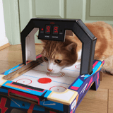 Cat Playhouse Scratch Air Hockey
