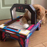 Cat Playhouse Scratch Air Hockey