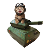 Cat Playhouse Scratch Toy Tank Hideout