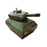 Cat Playhouse Scratch Toy Tank Hideout