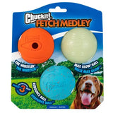 Chuckit Fetch Medley - 3 Pack of Popular Chuckit Balls for Dogs