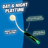 Chuckit Pro Max Glow Ball Launcher Features