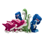 Fabdog Floppy T-Rex Plush Dog Toy - Squeaky, Soft Pineapple Plush Playmate