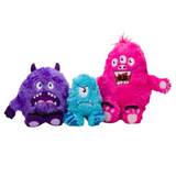 Fabdog Fluffy Pink Monster - Soft, Squeaky Cuddle Buddy