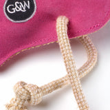 Green & Wilds Floyd The Flamingo Eco Dog Toy - Sustainable Jute & Suede Toy for Dogs