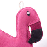 Green & Wilds Floyd The Flamingo Eco Dog Toy - Sustainable Jute & Suede Toy for Dogs