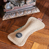 Green & Wilds Funny Bone Jute Eco Dog Toy - Sustainable Jute & Rope Toy for Dogs