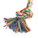 Eco-friendly jute rope dog toy with three knots – durable and natural chew toy
