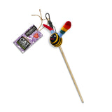 Green & Wilds Buzz Bee Teaser With Catnip - Eco Toy for Cats