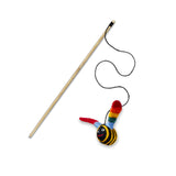 Green & Wilds Buzz Bee Teaser With Catnip - Eco Toy for Cats