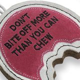 Green & Wilds Don’t Bite Off More Than You Can Chew Eco Dog Toy – durable natural jute and suede dog toy for safe, interactive play.