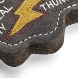 Green & Wilds Don’t Steal My Thunder Eco Dog Toy – Natural jute and suede dog toy for safe, long-lasting play.
