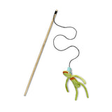 Green & Wilds Freddy Froglegs Teaser With Catnip - Eco Toy for Cats