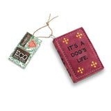 Eco-friendly dog toy made from natural jute and soft suede, shaped for chewing and play. Tough, sustainable, and safe for your dog.
