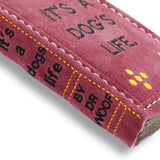 Eco-friendly dog toy made from natural jute and soft suede, shaped for chewing and play. Tough, sustainable, and safe for your dog.