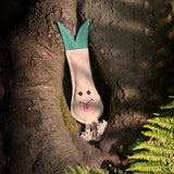 Eco-friendly dog toy shaped like a leek, made from sustainable jute and soft suede. Durable and safe for dogs to chew and play.