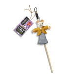 Green & Wilds Nanny Mouse Teaser With Catnip - Eco Toy for Cats