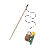 Green & Wilds Sally Sloth Teaser With Catnip - Eco Toy for Cats
