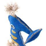 Smorg From The Green Planet eco-friendly dog toy made from suede and natural jute fibre, perfect for safe, sustainable play.